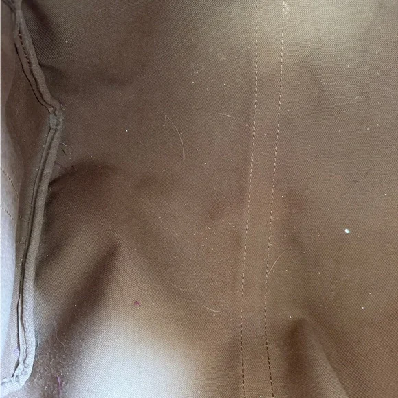 Louis Vuitton Brown Monogram Canvas Travel Duffel with Tan Leather Trim - Picture 9 of 12